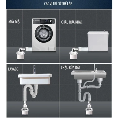 Ga Thoát Sàn Máy Giặt Inox 304 - Phễu Chống Hôi, Tràn, Trào, Giá 139k 6 Ga Thoát Sàn Máy Giặt Inox 304 - Phễu Chống Hôi, Tràn, Trào, Giá 139k 6