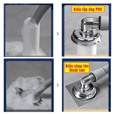 Ga Thoát Sàn Máy Giặt Inox 304 - Phễu Chống Hôi, Tràn, Trào, Giá 139k