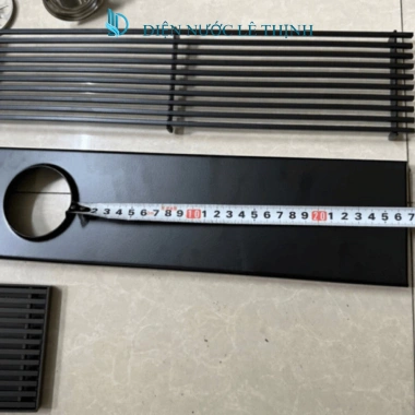 Ga thoát sàn ngăn mùi 60cm đen hoặc bạc inox 304 - Phễu cao cấp 60x10/30x10, chỉ 290.000₫ 2