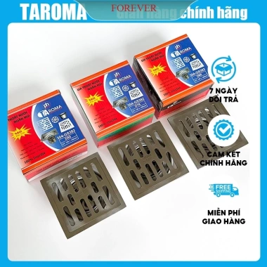 Ga Thoát Sàn Nhà Tắm TAROMA Inox 304 12x12cm Chống Mùi, Diệt Côn Trùng, 100.000đ