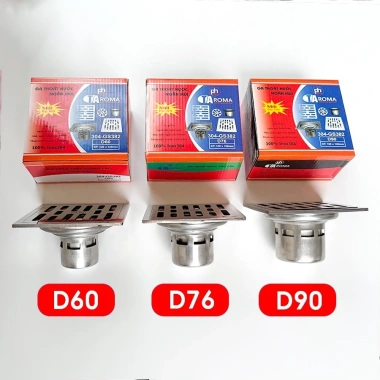 Ga Thoát Sàn Nhà Tắm TAROMA Inox 304 12x12cm Chống Mùi, Diệt Côn Trùng, 100.000đ