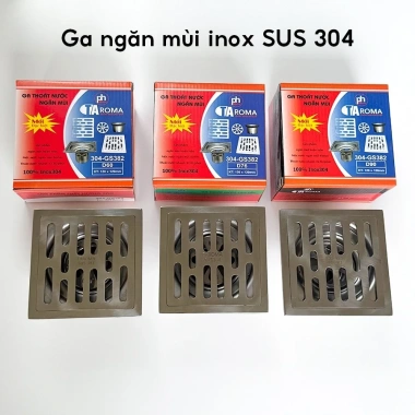 Ga Thoát Sàn Nhà Tắm TAROMA Inox 304 12x12cm Chống Mùi, Diệt Côn Trùng, 100.000đ
