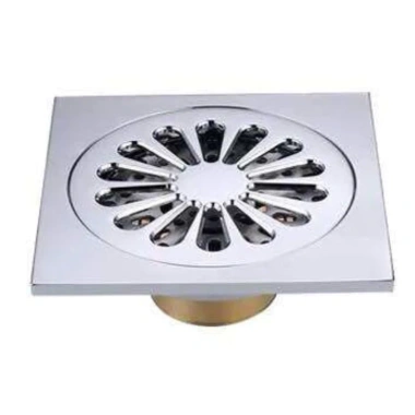 Ga thoát sàn phòng tắm đồng mạ crom - Ngăn mùi, chống côn trùng, giảm giá 195k