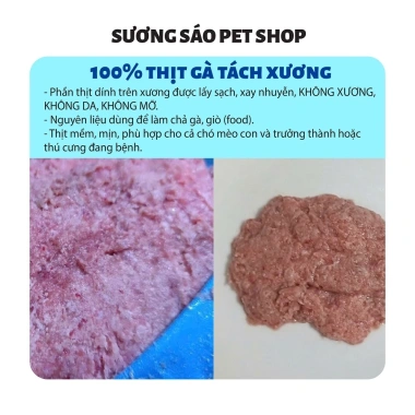 Gà Xay Không Xương 1kg Dinh Dưỡng Mix Raw – Pate Thực Phẩm Sạch Cho Chó Mèo Giá 56.000 VNĐ