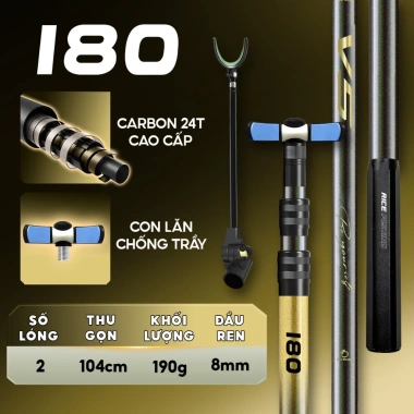 Gác cần Agent V5 Rice Fishing 24T KK-66 - Chống cần Carbon, giá 285.000đ 8