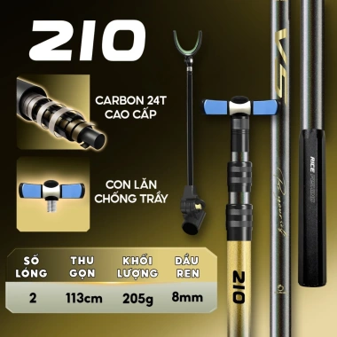 Gác cần Agent V5 Rice Fishing 24T KK-66 - Chống cần Carbon, giá 285.000đ 9