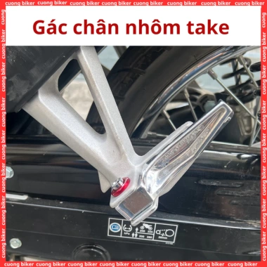 Gác chân xe Wave RS RSX 100-110 kèm ốc long đèn đỏ Cuong Biker - chỉ 18.500 8