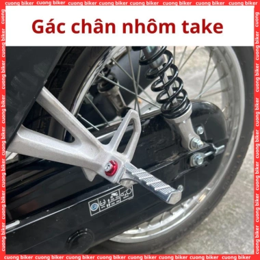 Gác chân xe Wave RS RSX 100-110 kèm ốc long đèn đỏ Cuong Biker - chỉ 18.500 9
