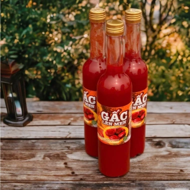 Gấc Lên Men Nguyên Chất 500ml - Giàu Dinh Dưỡng, Hỗ Trợ Sức Khỏe, Da Đẹp, Giá Ưu Đãi 295k