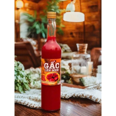 Gấc Lên Men Nguyên Chất 500ml - Giàu Dinh Dưỡng, Hỗ Trợ Sức Khỏe, Da Đẹp, Giá Ưu Đãi 295k