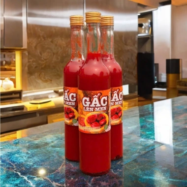Gấc Lên Men Nguyên Chất 500ml - Giàu Dinh Dưỡng, Hỗ Trợ Sức Khỏe, Da Đẹp, Giá Ưu Đãi 295k