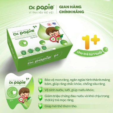 Gạc răng bé 1+ A365 Dr.papie – Chống sâu, làm sạch răng lưỡi nướu, chỉ 129k 4