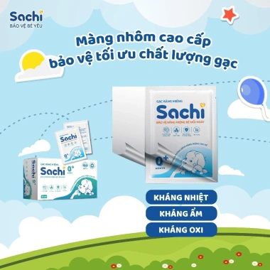 Gạc răng miệng Sachi chiết lá hẹ - Vệ sinh răng bé 0 tuổi, hộp 30 chiếc, 125.000₫ 7