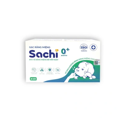 Gạc răng miệng Sachi chiết lá hẹ - Vệ sinh răng bé 0 tuổi, hộp 30 chiếc, 125.000₫ 10