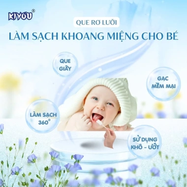 Gạc rơ lưỡi Kiyou bé sơ sinh - Que tiện lợi, hộp 30 tiệt trùng, chỉ 65.000₫ 5