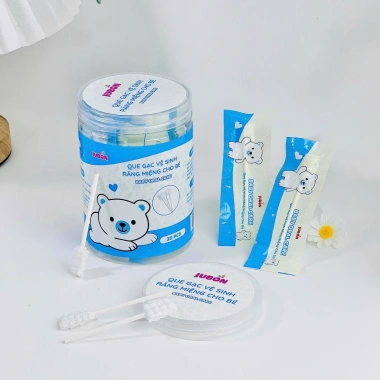 Gạc vệ sinh răng miệng bé Jubon dạng que - Chăm sóc nướu dịu nhẹ, giá 65.000đ