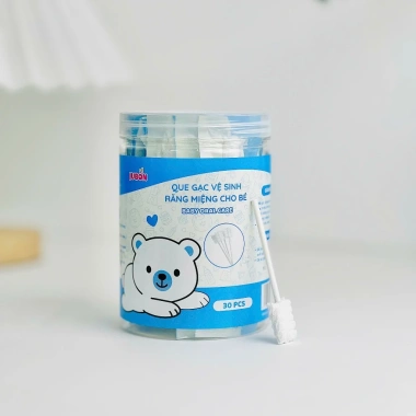 Gạc vệ sinh răng miệng bé Jubon dạng que - Chăm sóc nướu dịu nhẹ, giá 65.000đ