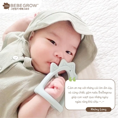 Gặm nướu Greenfinger Bebegrow silicone cao cấp, mềm mại, an toàn cho bé - 279.000₫