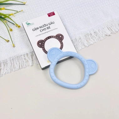 Gặm nướu hình gấu Jubon - Đồ chơi ngậm nướu an toàn, dễ thương cho bé 3 tháng trở lên
