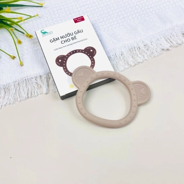 Gặm nướu hình gấu Jubon - Đồ chơi ngậm nướu an toàn, dễ thương cho bé 3 tháng trở lên