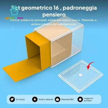 Gamchiano 16 chiếc Hình 3D Hình Học - Đồ chơi nón khối cho Mầm non, Giá 161.700₫ 3
