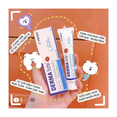 Gamma Derma Forte Kem Mờ Thâm Mụn 15g - Giảm Sưng Đỏ, Dưỡng Da, Giá 90.000