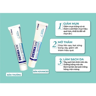 Gamma Derma Forte Kem Mờ Thâm Mụn 15g - Giảm Sưng Đỏ, Dưỡng Da, Giá 90.000