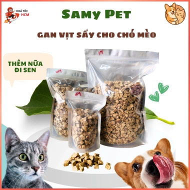 Gan Vịt Sấy Đông Khô -36°C 150g-500g-1kg Siêu Dinh Dưỡng, Giàu Vitamin B cho Chó Mèo - Chỉ 60.000₫