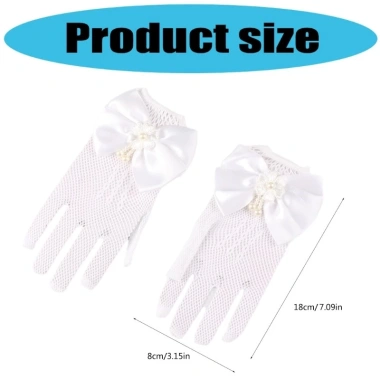 Găng Tay Bé Gái JOY Ren Ngọc Trai - Thanh Lịch, Lưới Cá, Mềm Dễ Đeo, Giá 43.077₫ 2 Găng Tay Bé Gái JOY Ren Ngọc Trai - Thanh Lịch, Lưới Cá, Mềm Dễ Đeo, Giá 43.077₫ 2