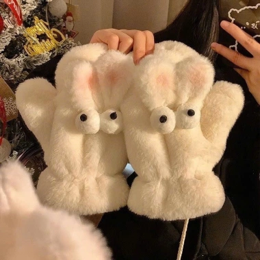 Găng Tay Bông Lót Lông Ấm Áp Nữ - Họa Tiết Dễ Thương CuTe Giá 89.000₫ 6