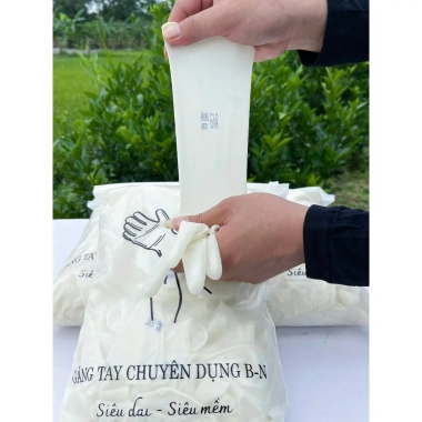 Găng tay cao su trắng 1Kg siêu dai, mềm mại, không mùi - G88 giảm giá, chỉ 55.000đ
