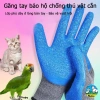 Găng tay chống cào thú cưng thoáng khí, huấn luyện chim và chăm sóc mèo, bắt sò biển