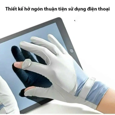 Găng Tay Chống Nắng UV Nữ - Vải Thun Lạnh Cao Cấp, Bảo Vệ Bàn Tay, Giảm Giá