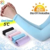 Găng tay dài chống nắng UV bảo vệ tay mùa hè băng lụa, phù hợp ngoài trời