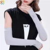 Găng tay dài chống nắng UV bảo vệ tay mùa hè băng lụa, phù hợp ngoài trời 6