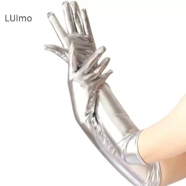 Găng tay dài da ướt LUImo nữ sáng bóng, cao su nhịn cho tiệc SBS - 81.432₫