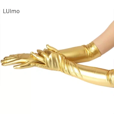 Găng tay dài da ướt LUImo nữ sáng bóng, cao su nhịn cho tiệc SBS - 81.432₫