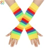 Găng tay dài hở ngón họa tiết sọc cầu vồng thời trang, siêu mềm thoáng mát 44.101₫ 7