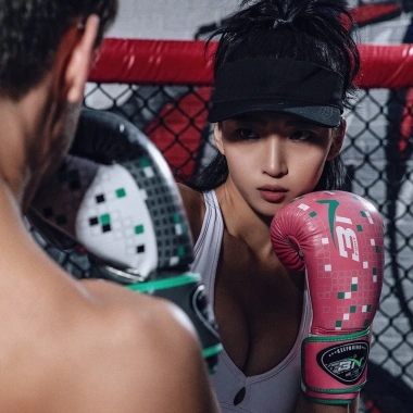 Găng tay đấm bốc BN Nam Nữ Sanda MMA Muay Thái, thoáng khí, checkered, chuyên nghiệp - 534.878₫ 3