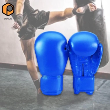 Găng tay đấm bốc Prettyia thoáng khí, da PU, lót mềm, cho kickboxing và Muay Thái - Nam Nữ 138k