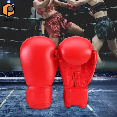 Găng tay đấm bốc Prettyia thoáng khí, da PU, lót mềm, cho kickboxing và Muay Thái - Nam Nữ 138k