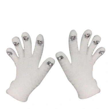 Găng Tay Dệt Kim Nữ HYCEO - Giả Kim Cương Dày, Co Giãn, Chống Gió Mùa Đông 3