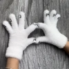 Găng Tay Dệt Kim Nữ HYCEO - Giả Kim Cương Dày, Co Giãn, Chống Gió Mùa Đông 5