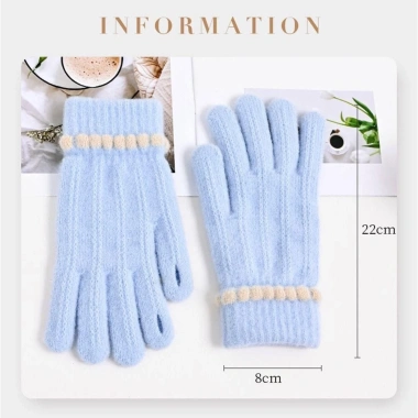 Găng tay full ngón HYCEO mùa đông ấm áp, cảm ứng, đàn co giãn dệt kim nữ - 60,480₫ 2