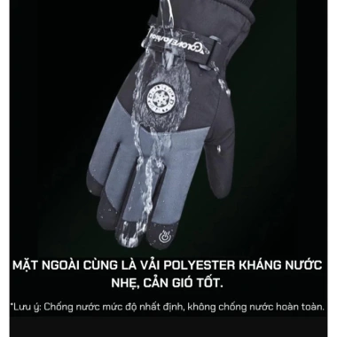 Găng Tay Giữ Ấm Chống Lạnh, Chống Nước, Chống Trượt, Màn Hình Cảm Ứng GT03 - 115.000₫