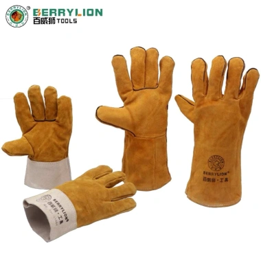 Găng tay hàn vàng Berrylion vải da độn - Chịu nhiệt, giảm giá 75.000đ 4