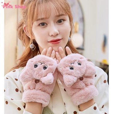 Găng Tay Hở Ngón Nữ Thời Trang Dễ Thương – Giữ Ấm Cổ Tay, Phù Hợp Mùa Đông, Giá Ưu Đãi 92.400₫ 5