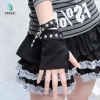 Găng tay không ngón Gothic Punk Rivet Oversleeve Cuff Phụ kiện cosplay thời trang mới 6