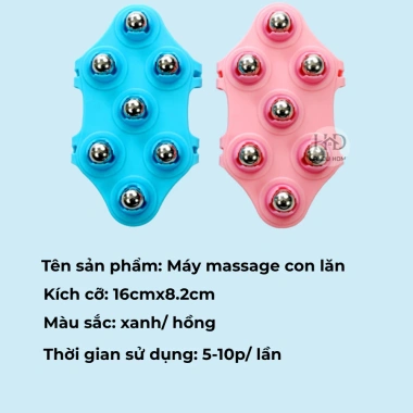 Găng Tay Lăn Massage Đa Năng Giảm Mỏi, Kích Thích Tuần Hoàn Máu Giá 34.000đ
