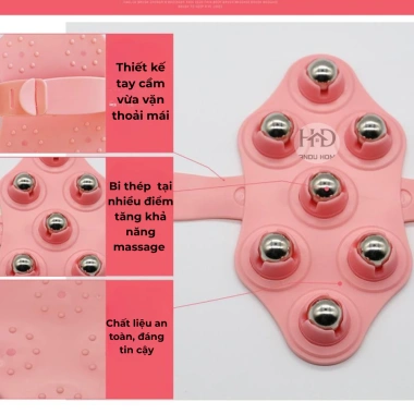 Găng Tay Lăn Massage Đa Năng Giảm Mỏi, Kích Thích Tuần Hoàn Máu Giá 34.000đ
